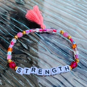 Strength elastic cord bracelet